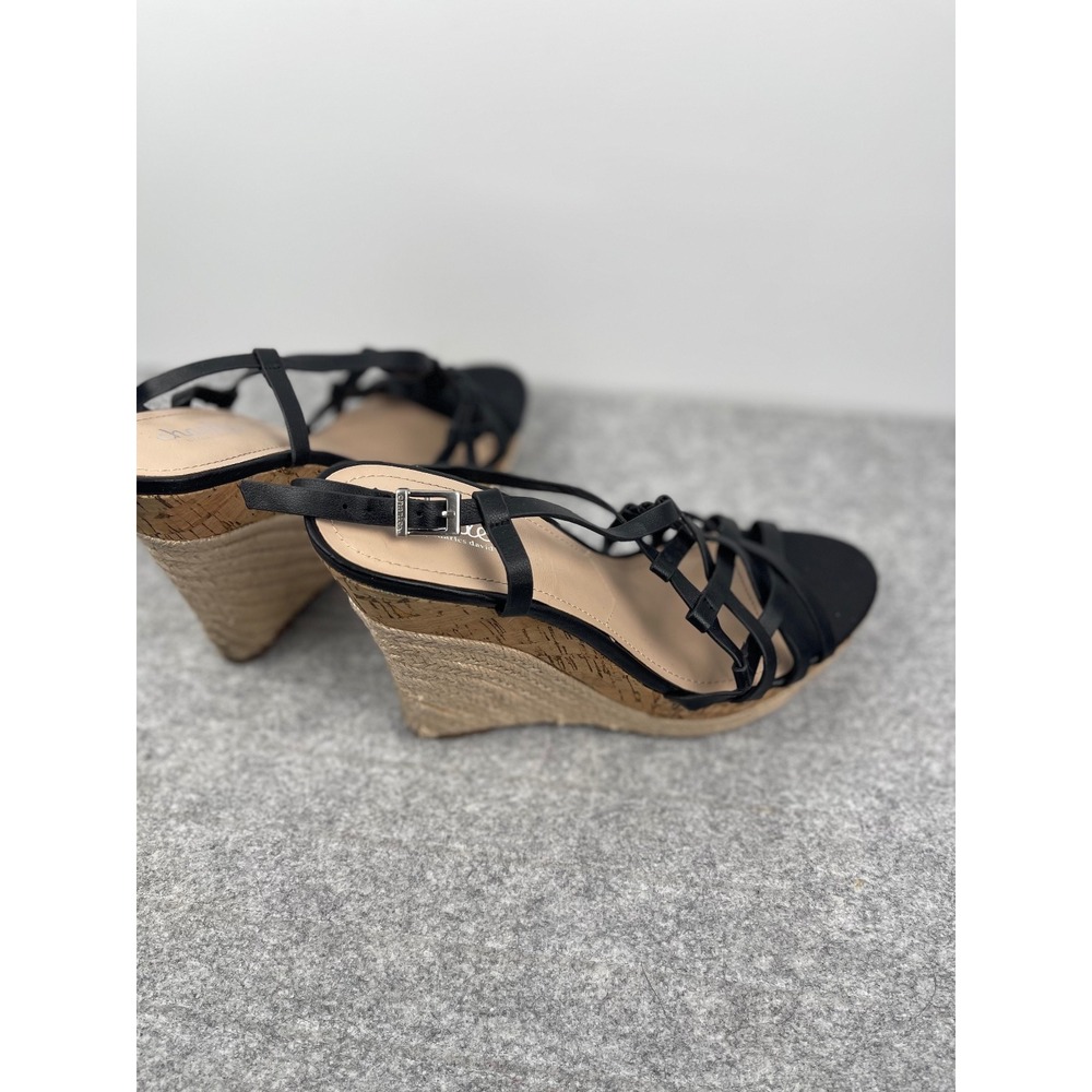 Charles by Charles David Espadrille wedge high heels, black, women's size 8.5 - Picture 8 of 14
